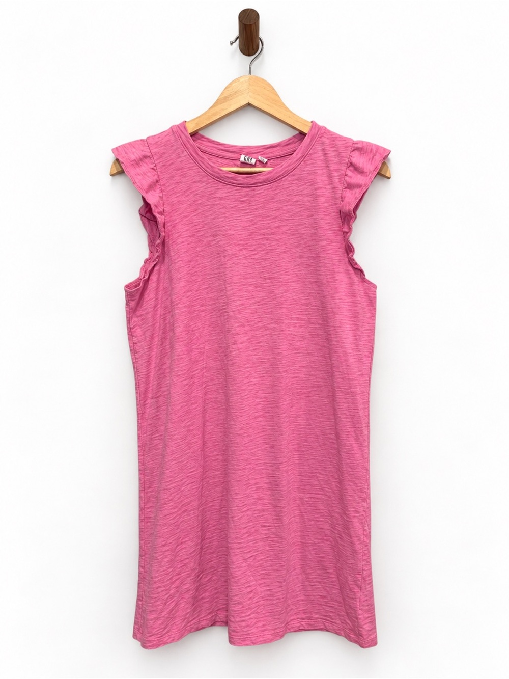 GAP Pink Ruffle Sleeve T-Shirt Dress Size S